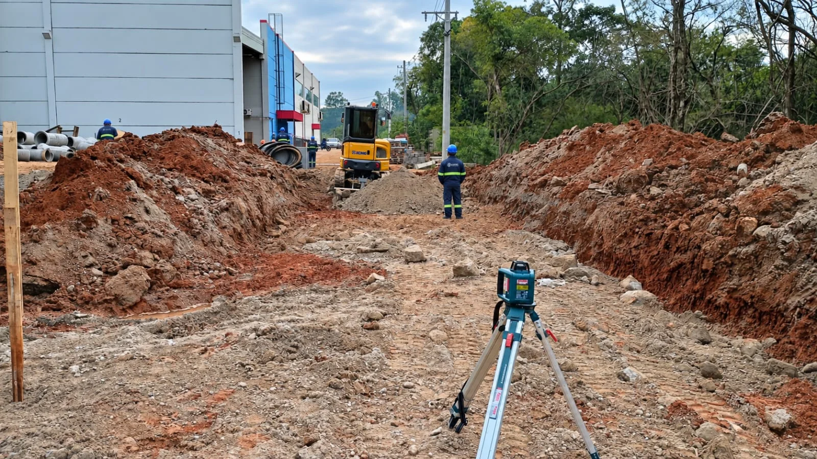 Obra executada pela Elotec