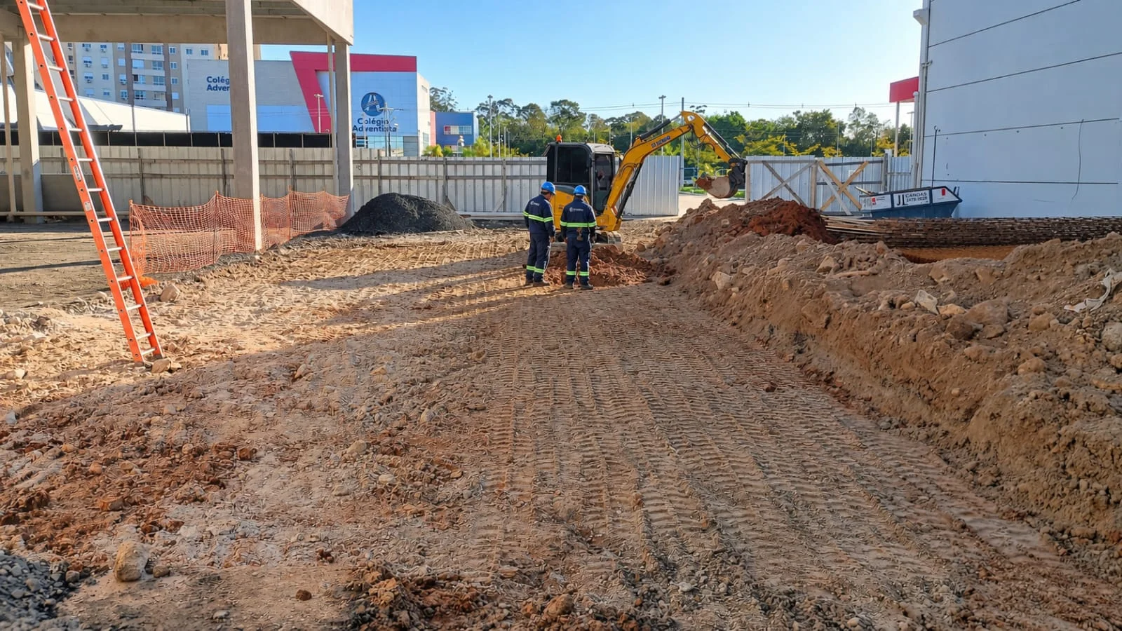 Obra executada pela Elotec