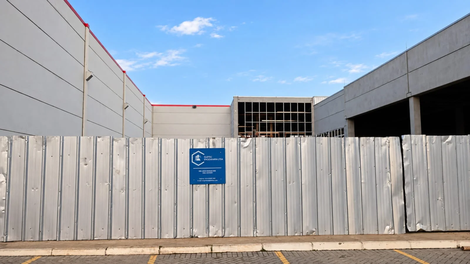 Obra executada pela Elotec